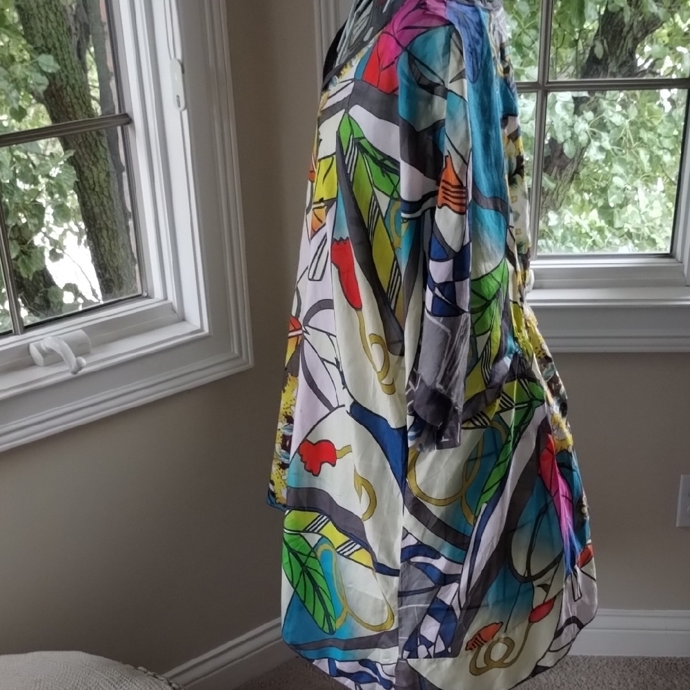 Johnny Was Blue and Yellow Patterned Tunic - Picture 11 of 14